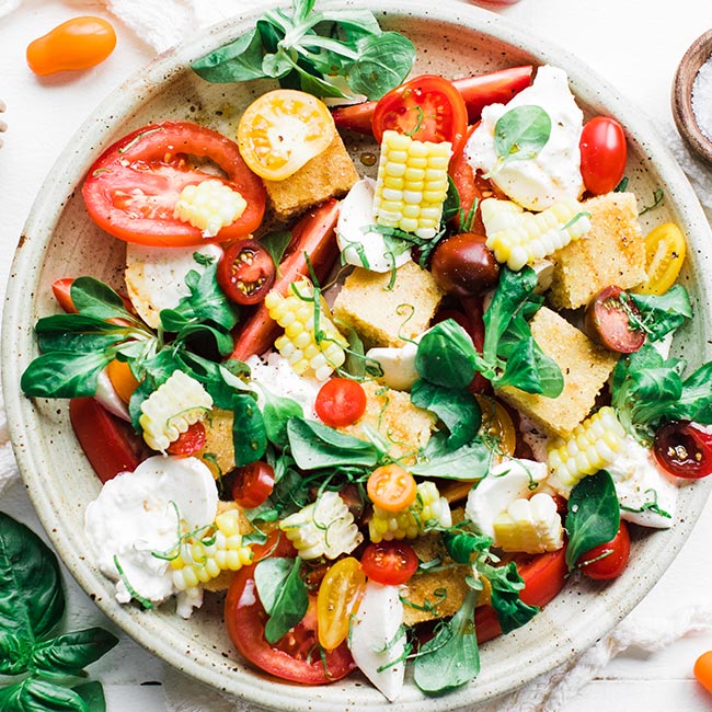 cornbread caprese