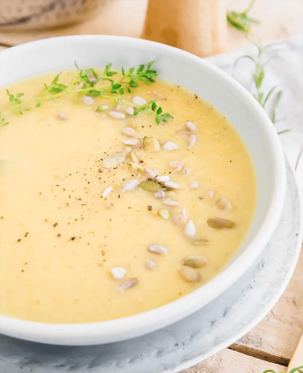 Creamy Root Vegetable Soup | Dutch Oven Vegetarian Soups