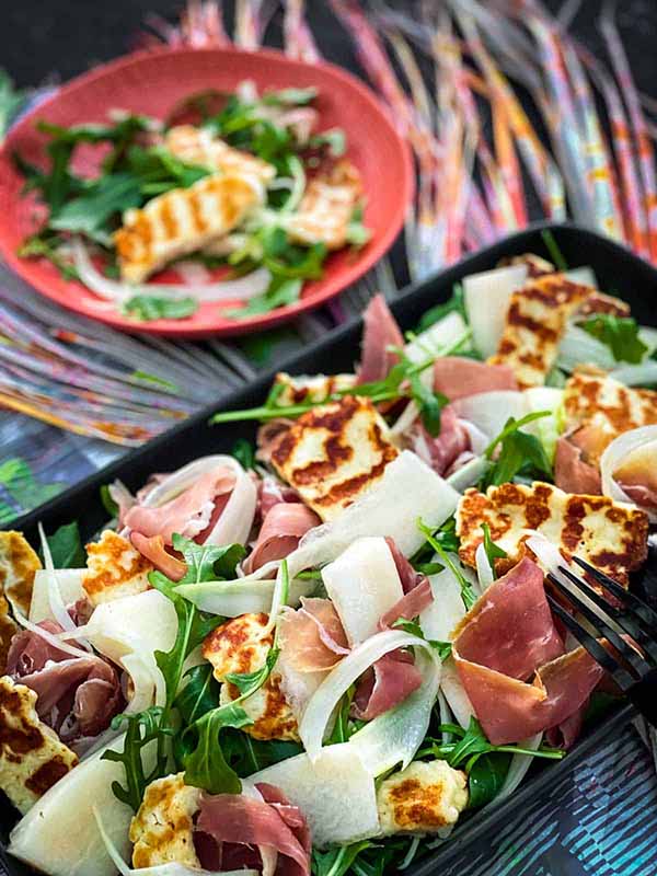 Canary Melon Salad | Halloumi Recipes