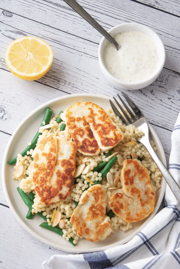 Couscous Halloumi Salad