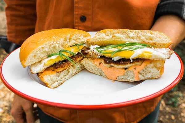 Grilled Halloumi Breakfast Sandwich | Halloumi Recipes