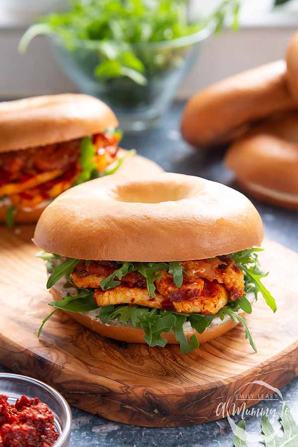 Halloumi Bagel Sandwich | Halloumi Recipes