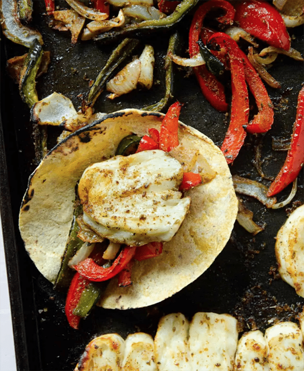 Halloumi Sheet Pan Fajitas | Halloumi Recipes