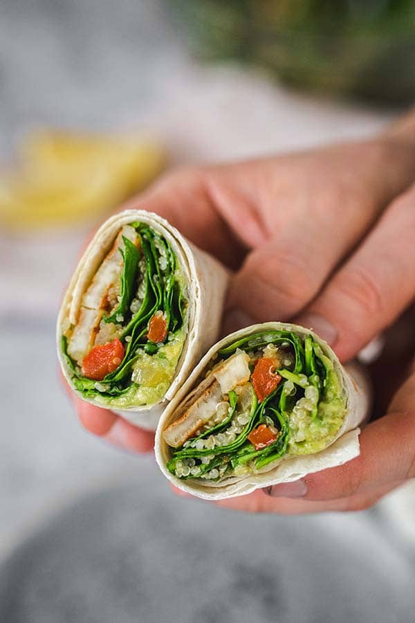 Healthy Halloumi Quinoa Wraps | Halloumi Recipes