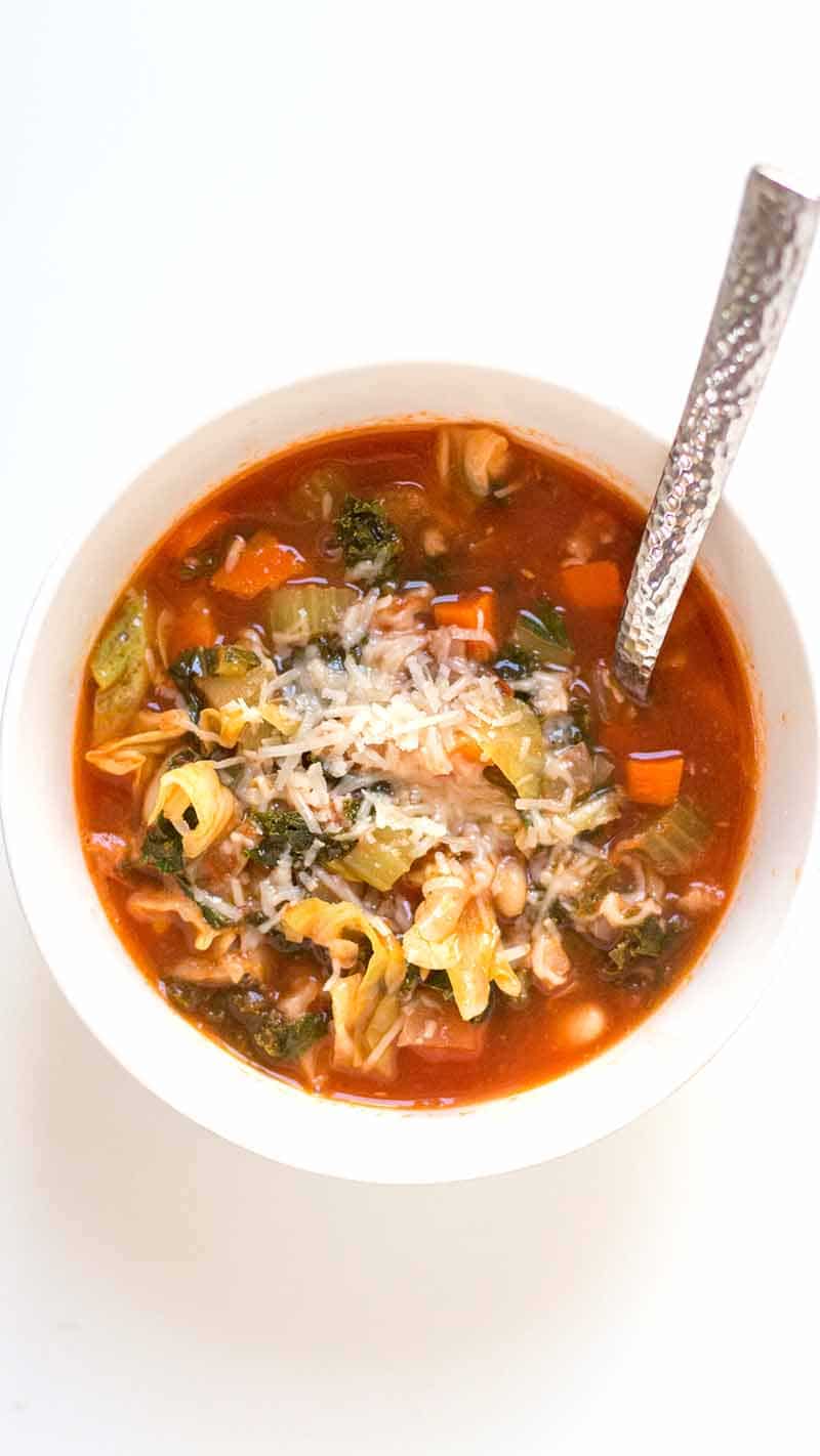 Easy Tuscan Kale Soup Recipe You Will Love Rainbow Delicious