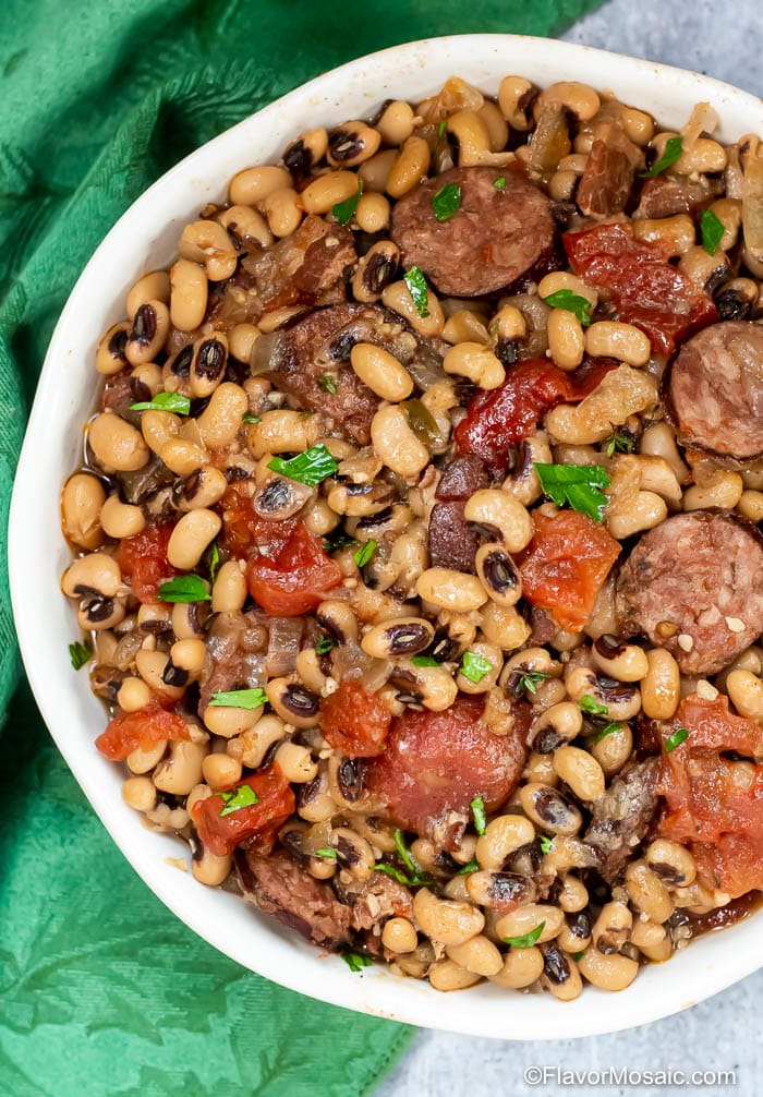 Instant Pot Black eyed Peas Flavor Mosaic